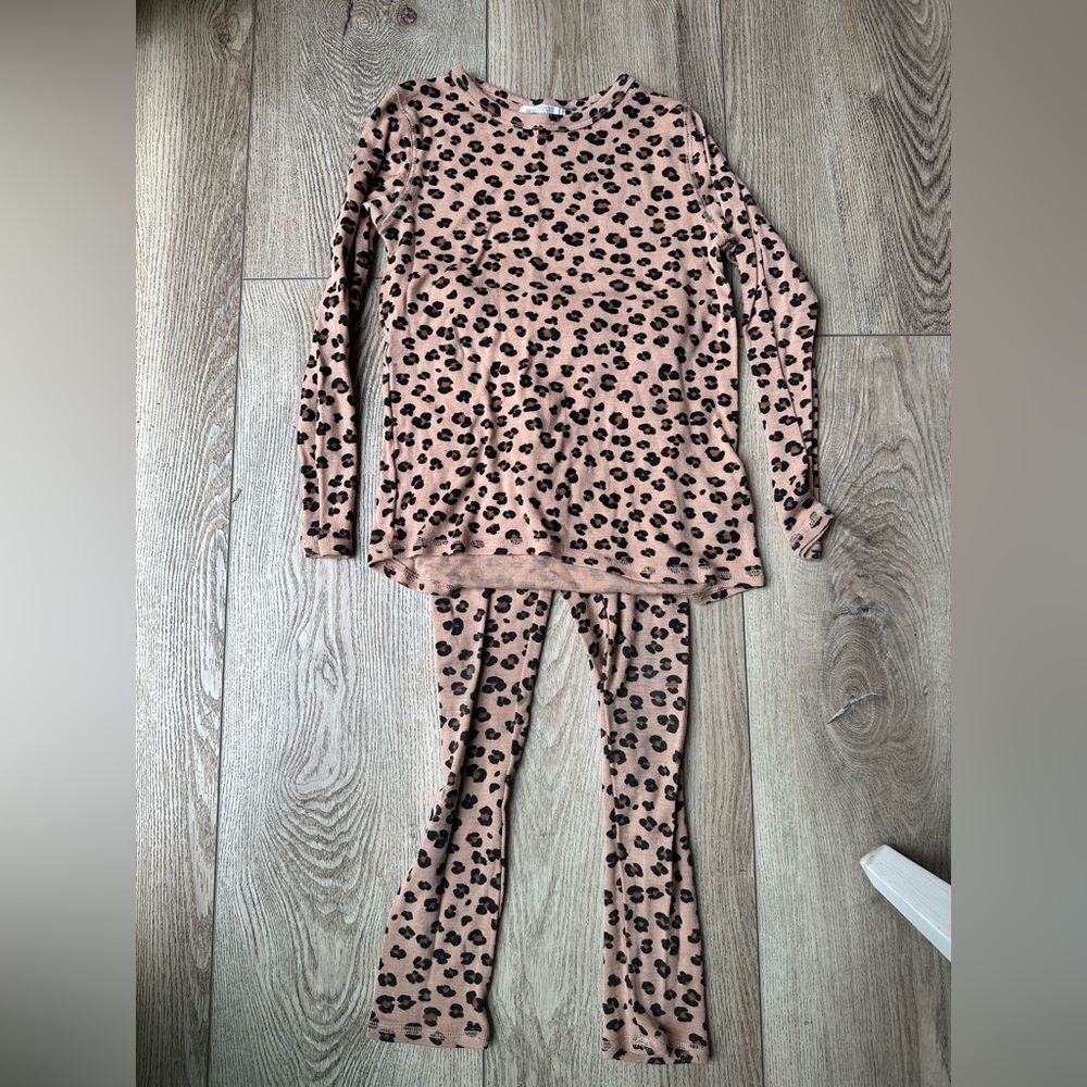 H&M Girls Cheetah 100% Wool Outfit